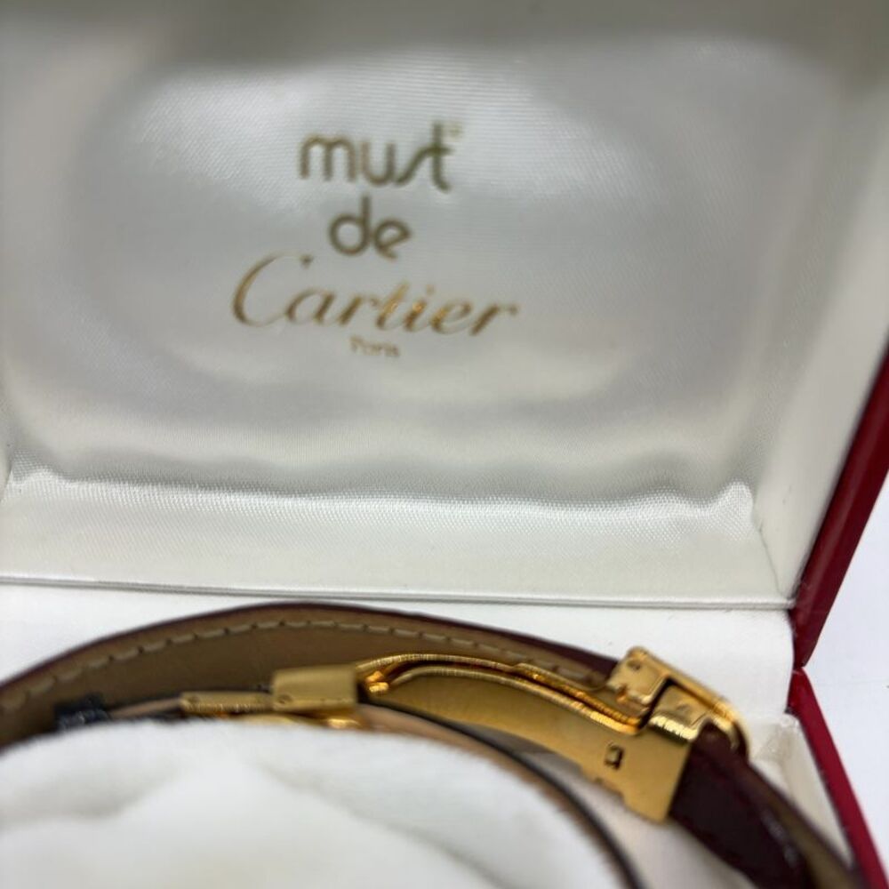 Cartier Trinity Black Leather Watch - Picture 2 of 11